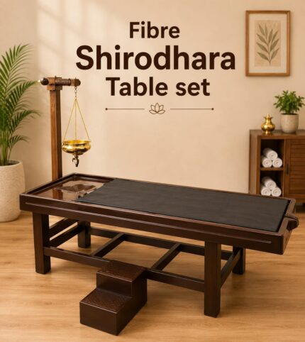 Fibre Shirodhara Table Set